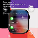 Relógio Smartwatch Ultra Microwear S11 Mini 42mm Responde WhatsApp Chat GPT 2 Pulseiras+ Brindes