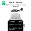 Relógio Smartwatch Ultra Microwear S11 Mini 42mm Responde WhatsApp Chat GPT 2 Pulseiras+ Brindes