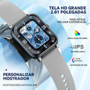 Smartwatch H9 Curve 2,01" HD – Tela Curva, Chamadas, Mensagens e Modos Esportivos