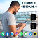 Smartwatch H9 Curve 2,01" HD – Tela Curva, Chamadas, Mensagens e Modos Esportivos