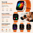 Relogio Smartwatch S9 Ultra Bluetooth 49mm Inteligente Titanium NFC Chamadas Notificações Pulseira Extra