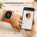 Relogio Smartwatch S9 Ultra Bluetooth 49mm Inteligente Titanium NFC Chamadas Notificações Pulseira Extra