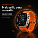 Relogio Smartwatch S9 Ultra Bluetooth 49mm Inteligente Titanium NFC Chamadas Notificações Pulseira Extra