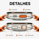 Relogio Smartwatch S9 Ultra Bluetooth 49mm Inteligente Titanium NFC Chamadas Notificações Pulseira Extra