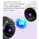 Smartwatch 8 Mini GPS com Chamadas Bluetooth, Monitor de Saúde, NFC, Bússola e Resistência à Água IP68