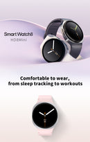 Smartwatch 8 Mini GPS com Chamadas Bluetooth, Monitor de Saúde, NFC, Bússola e Resistência à Água IP68