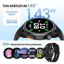 Smartwatch Haylou Solar Neo 2 1,43" AMOLED – Chamadas Bluetooth e 150+ Modos Esportivos