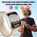 Smartwatch BW10 Mini Série 10 38mm – Chamadas Bluetooth, AMOLED, NFC e Monitoramento
